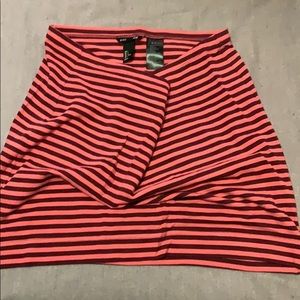 Striped mini skirt